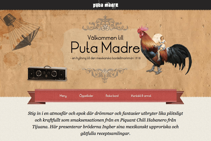 Puta Madre website preview